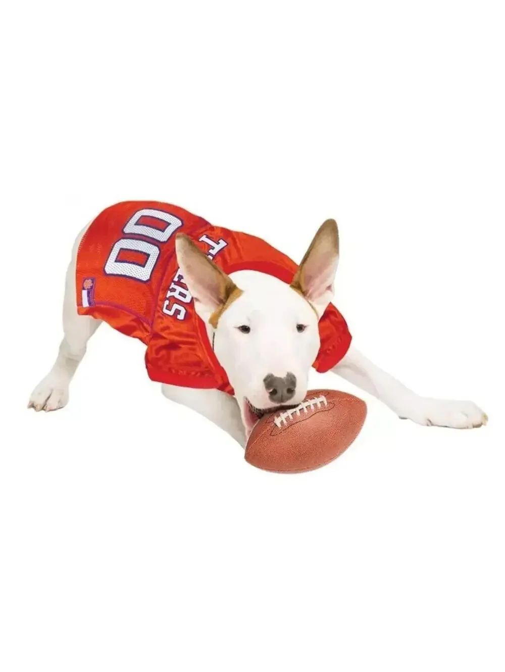 Clemson Tigers Orange Dog Football Jersey #00 Large Pets Sports Mesh Shirt